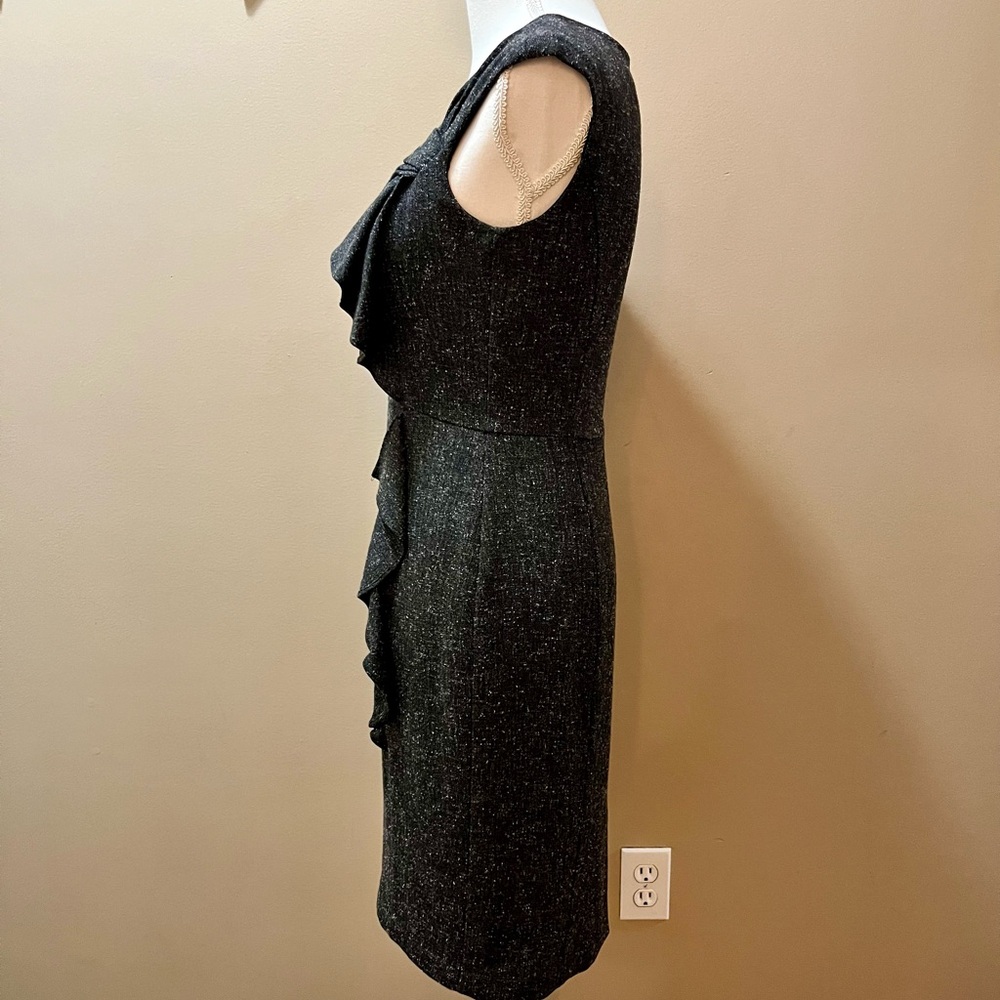 White House Black Market Dark Gray Sheath Dress Size 2 - Picture 3 of 10